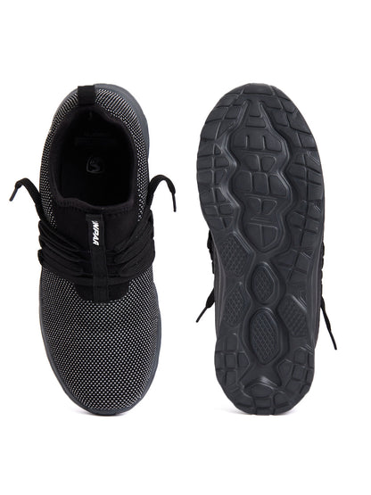 Unpar By SG Flexo Gb Running Sports Shoes For Men, Black | Ideal for Running/Walking/Gym/Jogging/Training Sports Fashion Footwear