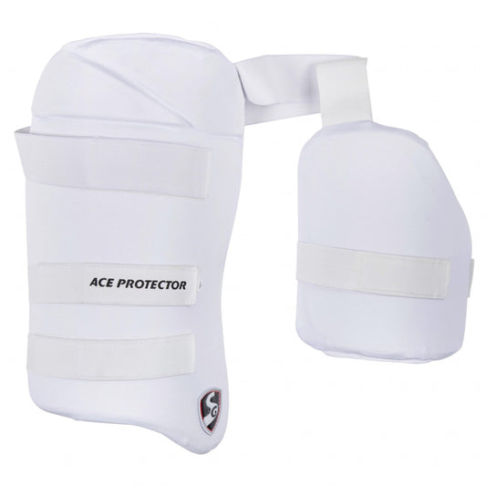 SG Combo Ace Protector cricket batting thigh pad (White)