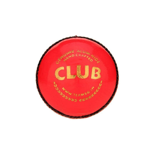 SG Club™ Pink Cricket Leather Ball (SG Pink Ball)