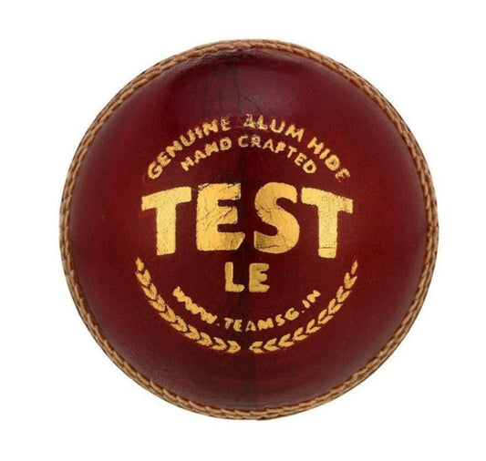 SG Test LE Most Premium Quality Conventional Cricket Leather Ball (Red)