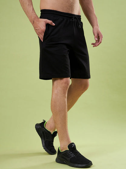 SG UNPAR X SAM CURRAN MEN'S PREMIUM BLACK SPORTY SHORTS I RELAX FIT