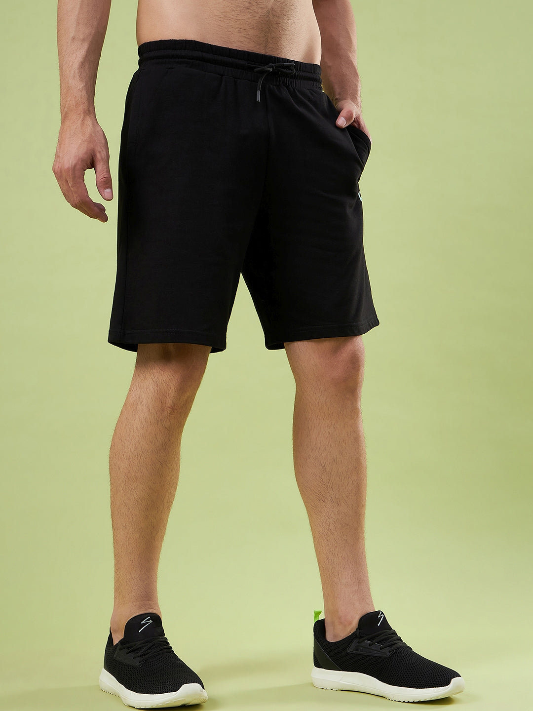 SG UNPAR X SAM CURRAN MEN'S PREMIUM BLACK SPORTY SHORTS I RELAX FIT