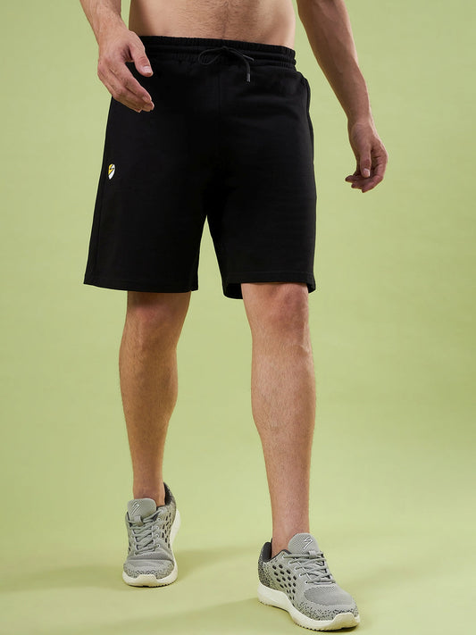 SG UNPAR X SAM CURRAN MEN'S PREMIUM BLACK SPORTY SHORTS I RELAX FIT