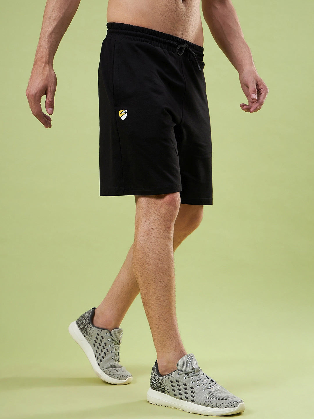 SG UNPAR X SAM CURRAN MEN'S PREMIUM BLACK SPORTY SHORTS I RELAX FIT