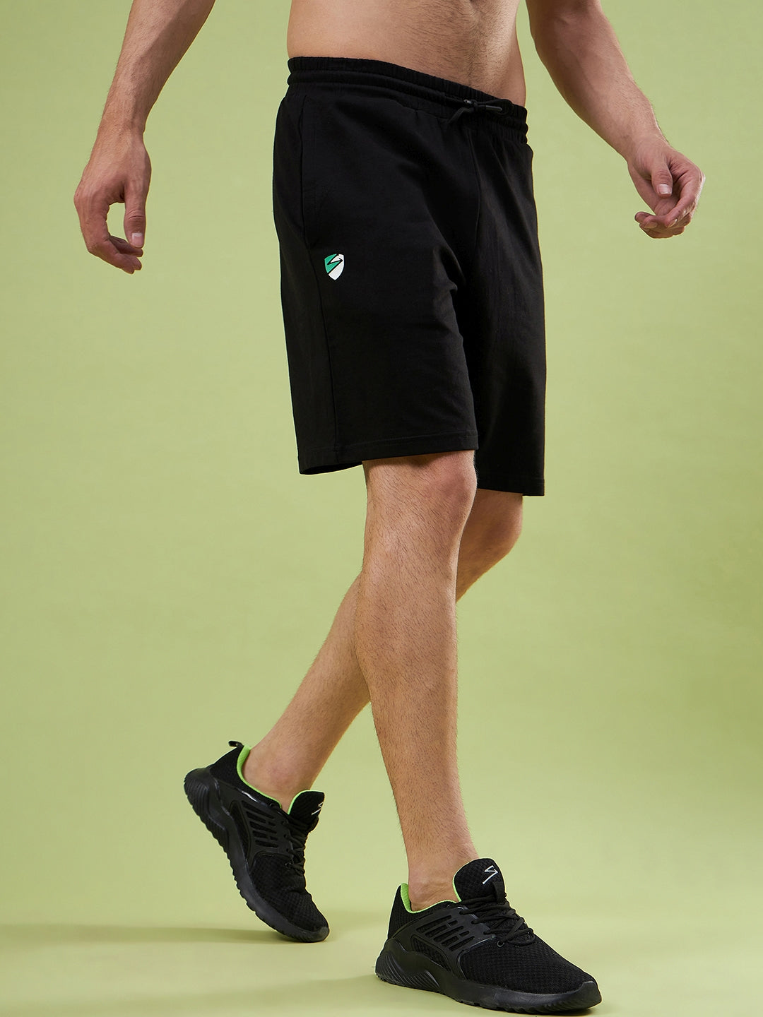 SG UNPAR X SAM CURRAN MEN'S PREMIUM BLACK SPORTY SHORTS I RELAX FIT