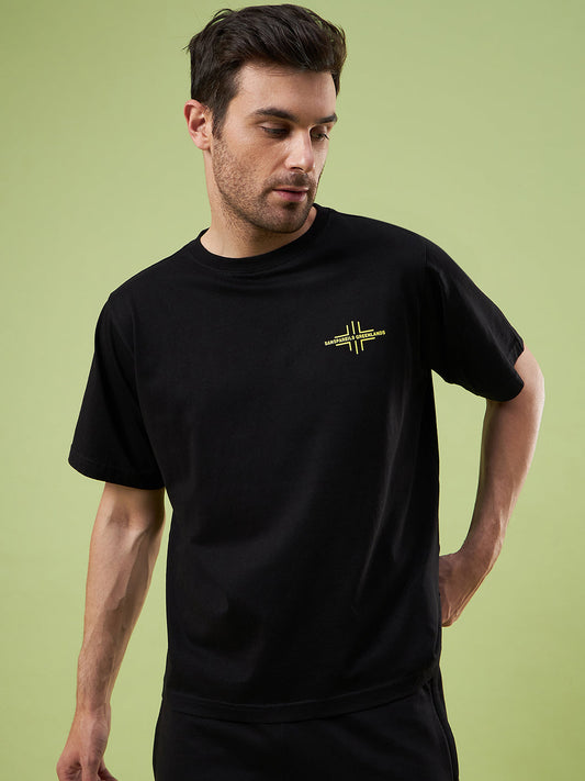 Unpar by SG X SAM CURRAN T-Shirt For Mens & Boys, Black | Ideal for Trail Running, Fitness & Training, Jogging, Gym Wear & Fashion Wear