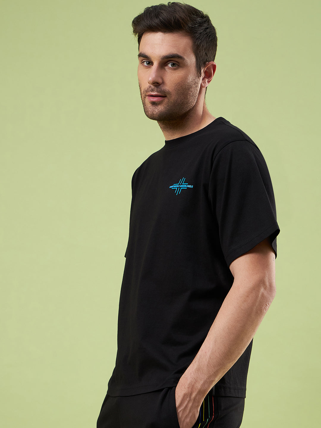 SG UNPAR X SAM CURRAN MEN'S BLACK PREMIUM OVERSIZE STREET-WEAR TEE | BELIEVE.BECOME