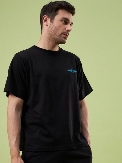 SG UNPAR X SAM CURRAN MEN'S BLACK PREMIUM OVERSIZE STREET-WEAR TEE | BELIEVE.BECOME