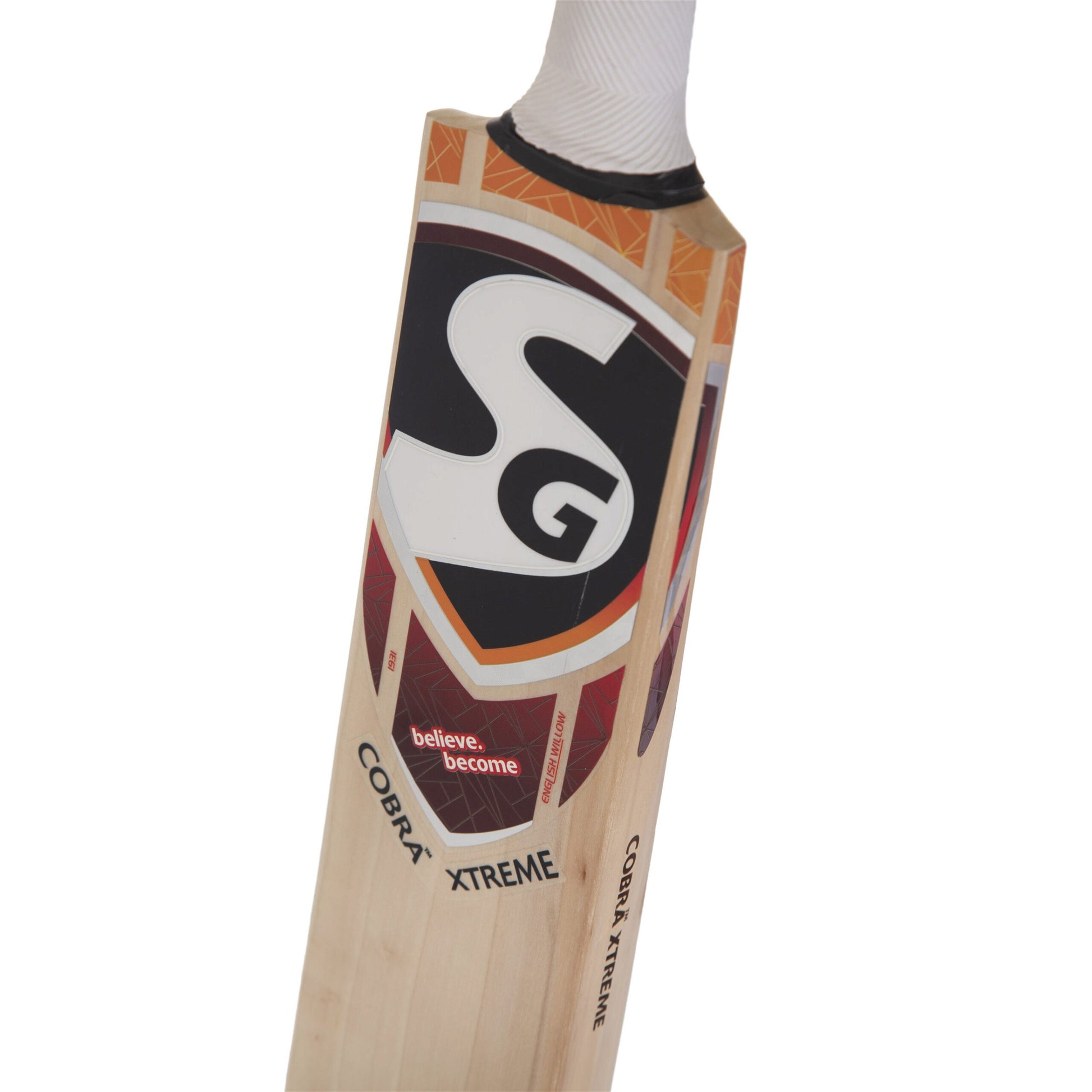 SG Cobra™ Xtreme Traditonally Shaped English Willow Cricket Bat (Leather Ball)