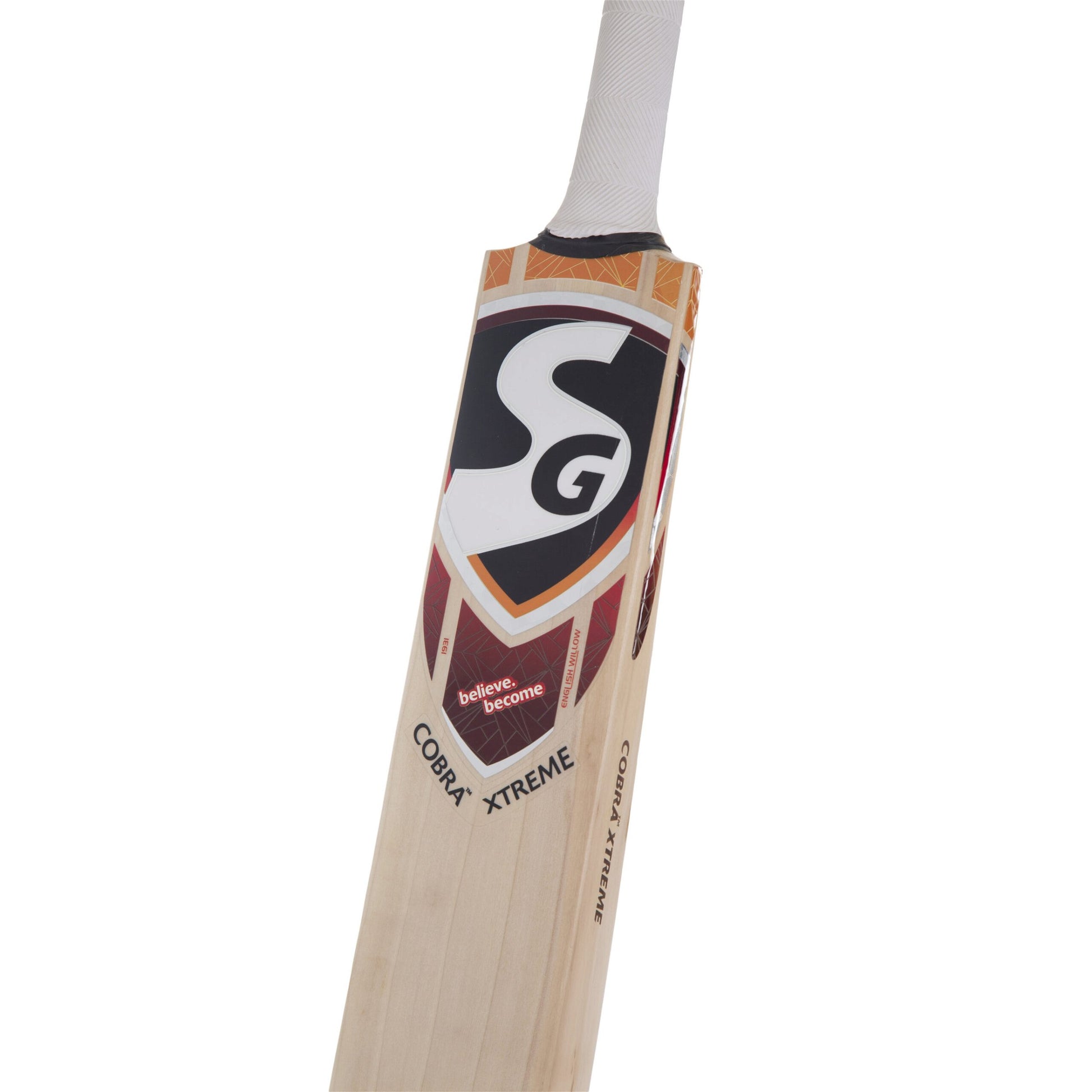 SG Cobra™ Xtreme Traditonally Shaped English Willow Cricket Bat (Leather Ball)