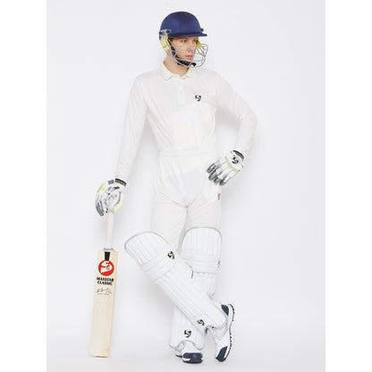 SG Club Full Sleeve Cricket Shirt Whites (Junior)