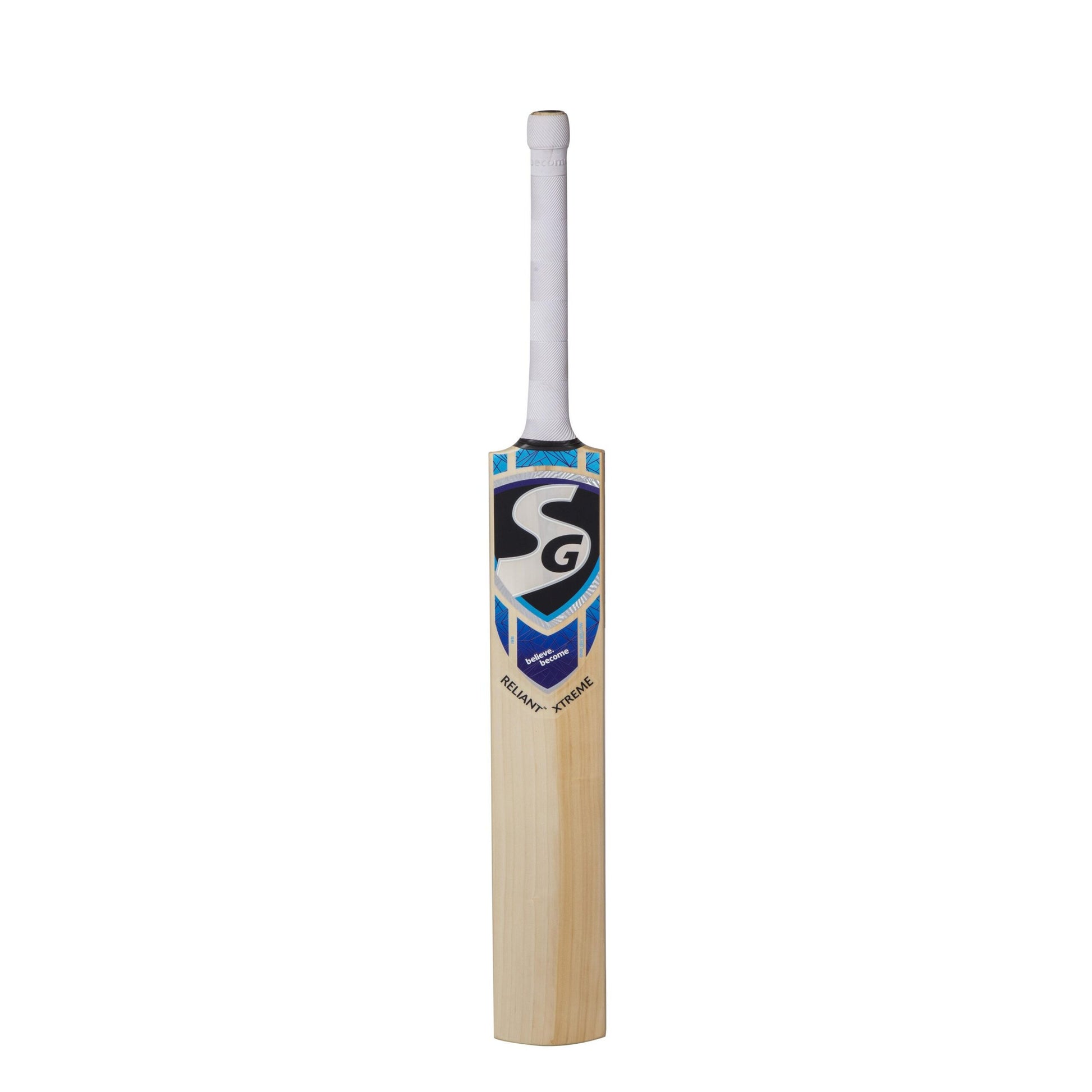 SG Reliant Xtreme Grade 5 English willow hard pressed &amp; traditionally shaped for superb stroke Cricket Bat (Leather Ball)