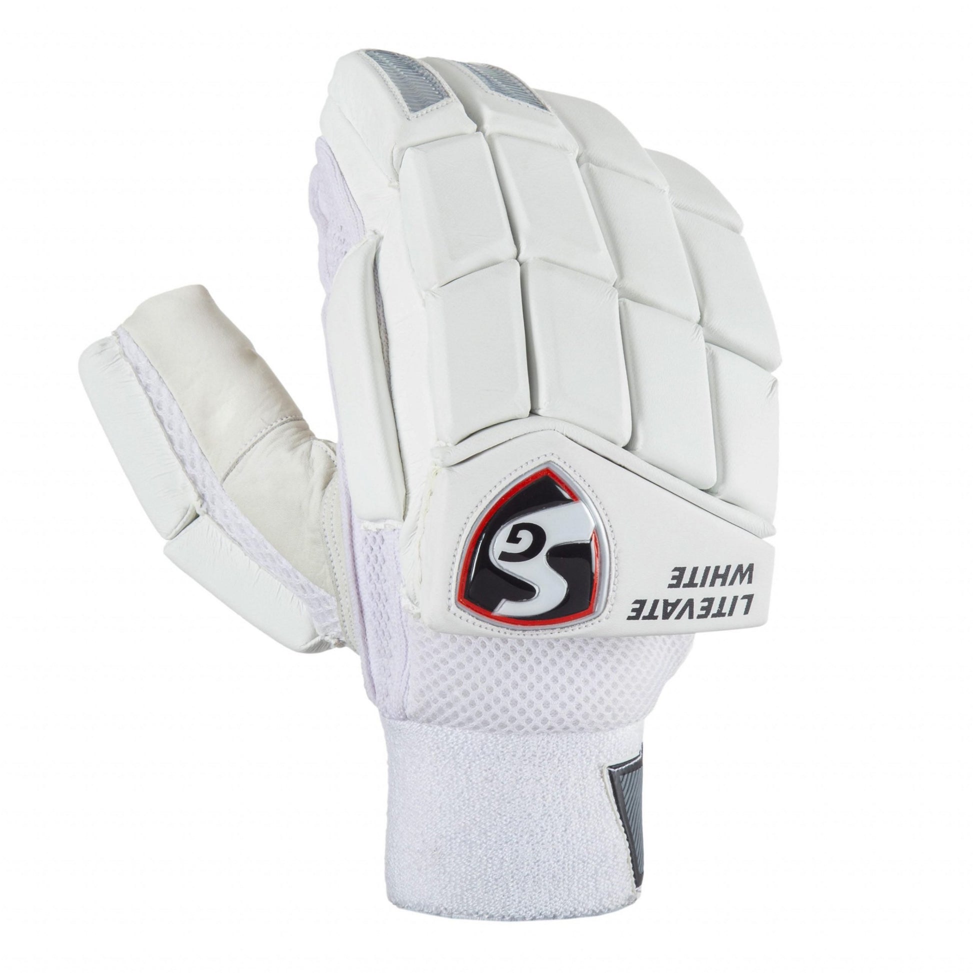 SG Litevate White Batting Gloves