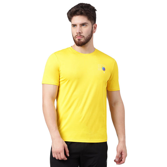 Unpar by SG Round Neck Regular Comfort Fit T-Shirt For Mens & Boys, Yellow | Ideal for Trail Running, Fitness & Training, Jogging, Gym Wear & Fashion Wear