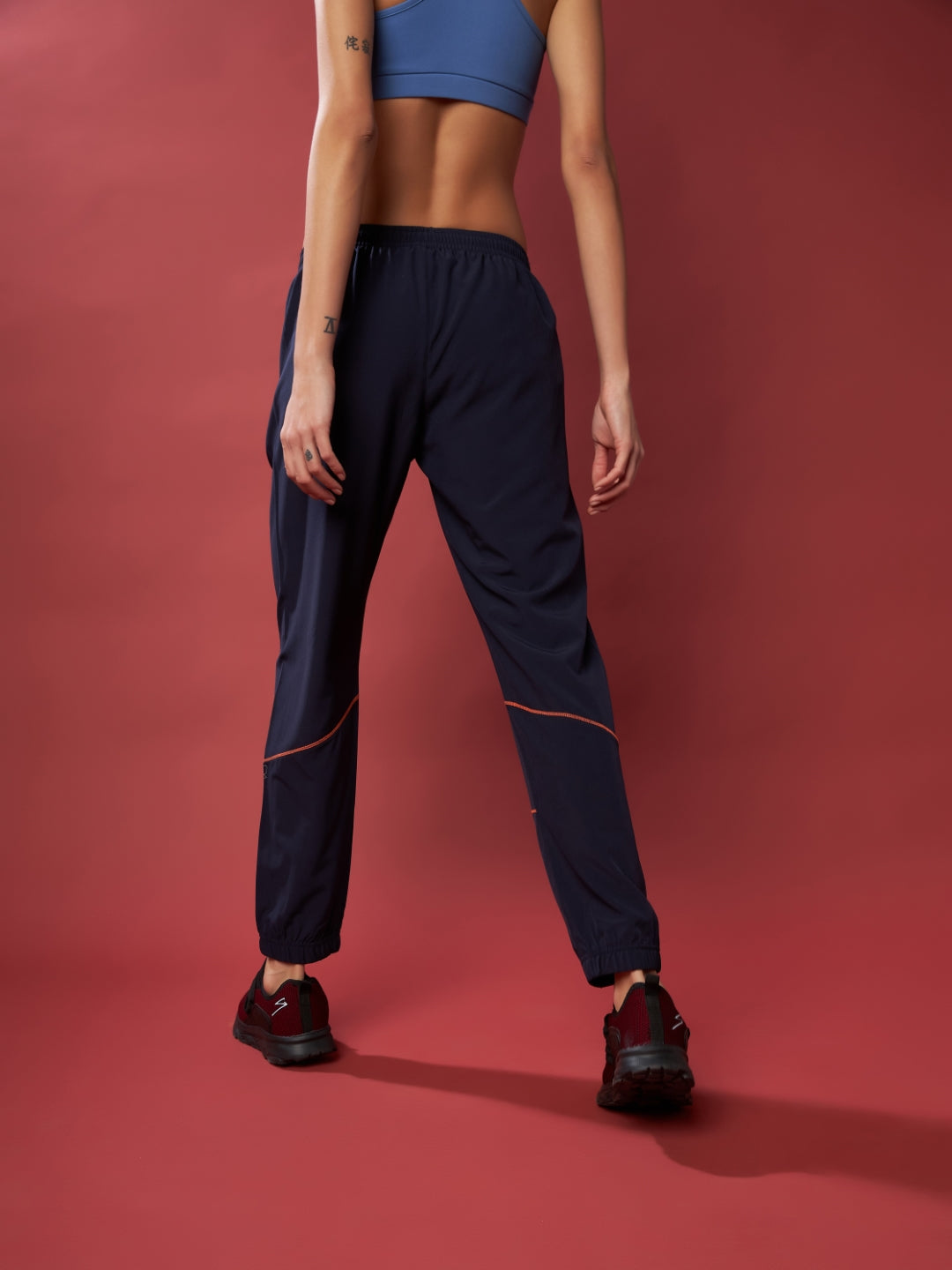 Women's Solid Navy Joggers