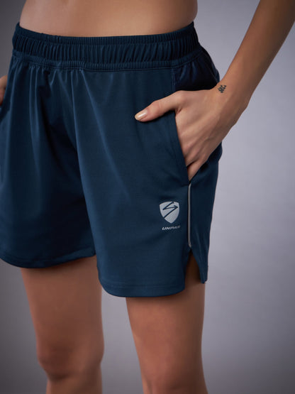 Unpar by SG Sports Shorts For Womens & Girls, Navy Blue | Ideal for Trail Running, Fitness & Training, Jogging, Gym Wear & Fashion Wear