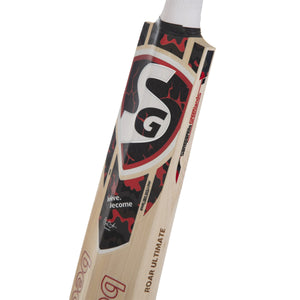 SG Roar Ultimate - Grade 3 world’s finest English willow hard pressed & traditionally shaped Bat (Leather Ball)