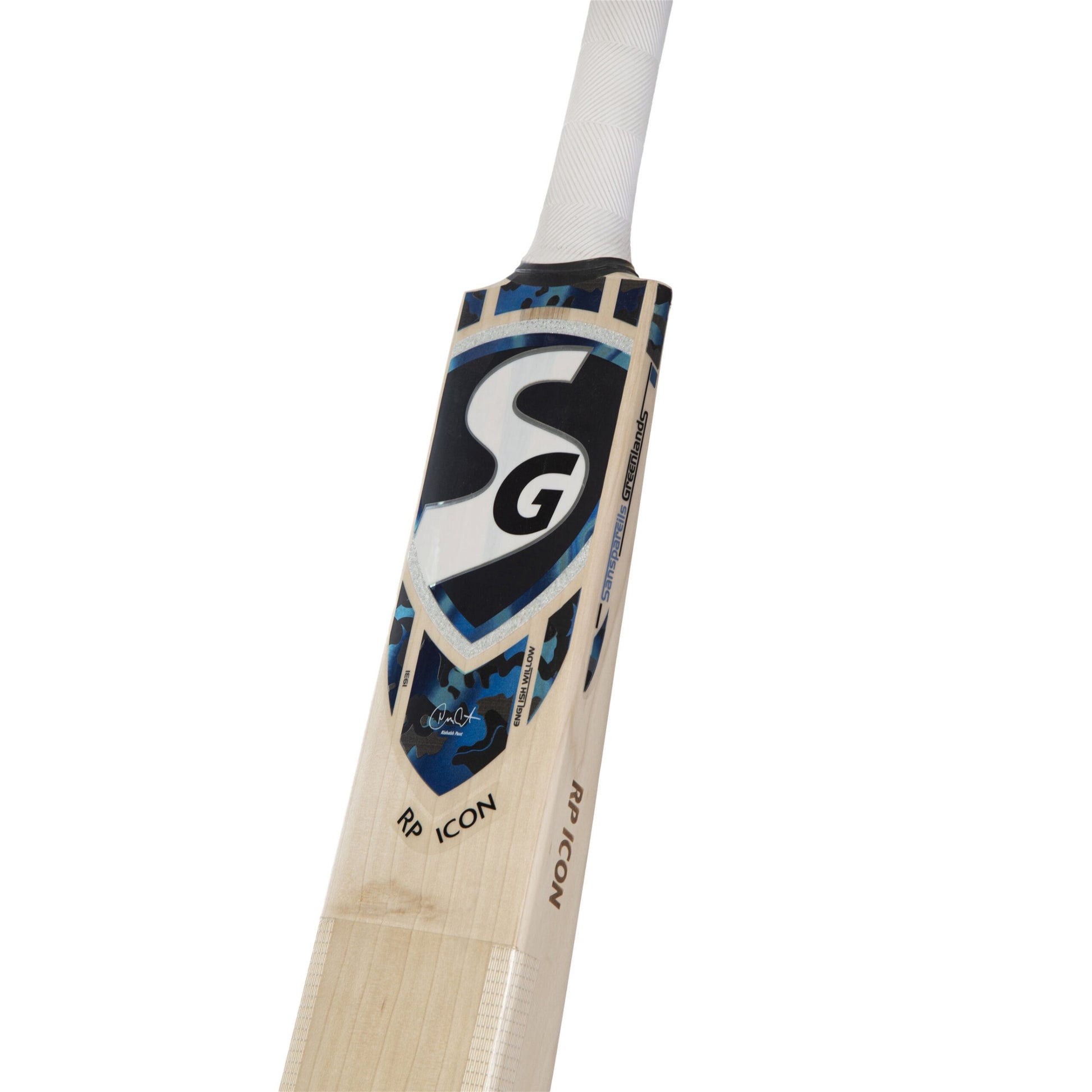 SG RP Icon Grade 3 world’s finest English Willow hard pressed &amp; traditionally shaped Cricket Bat (Leather Ball)