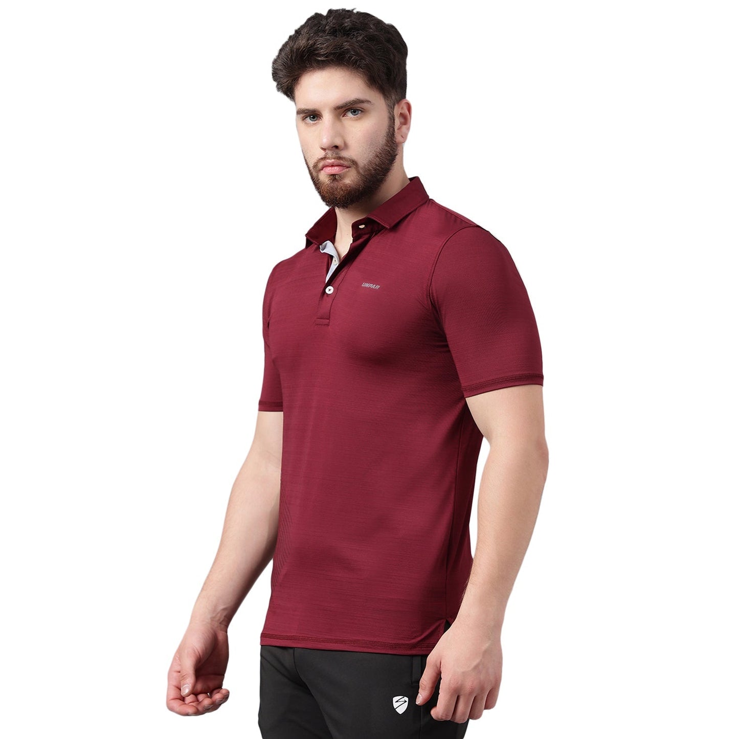 SG Men's Maroon Polo T-Shirt | Ideal for Trail Running, Fitness & Training, Jogging, Regular & Fashion Wear