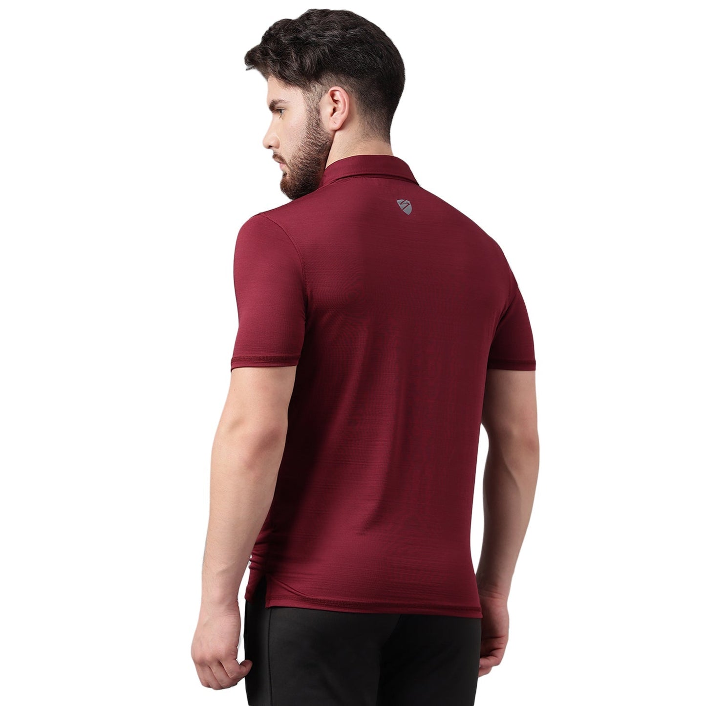 SG Men's Maroon Polo T-Shirt | Ideal for Trail Running, Fitness & Training, Jogging, Regular & Fashion Wear