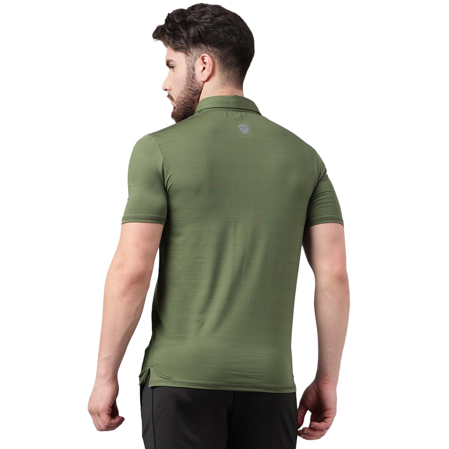 SG Men's Olive Polo T-Shirt | Ideal for Trail Running, Fitness & Training, Jogging, Regular & Fashion Wear