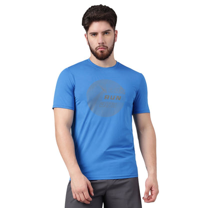 Unpar by SG Round Neck Regular Comfort Fit T-Shirt For Mens & Boys, Blue | Ideal for Trail Running, Fitness & Training, Jogging, Gym Wear & Fashion Wear