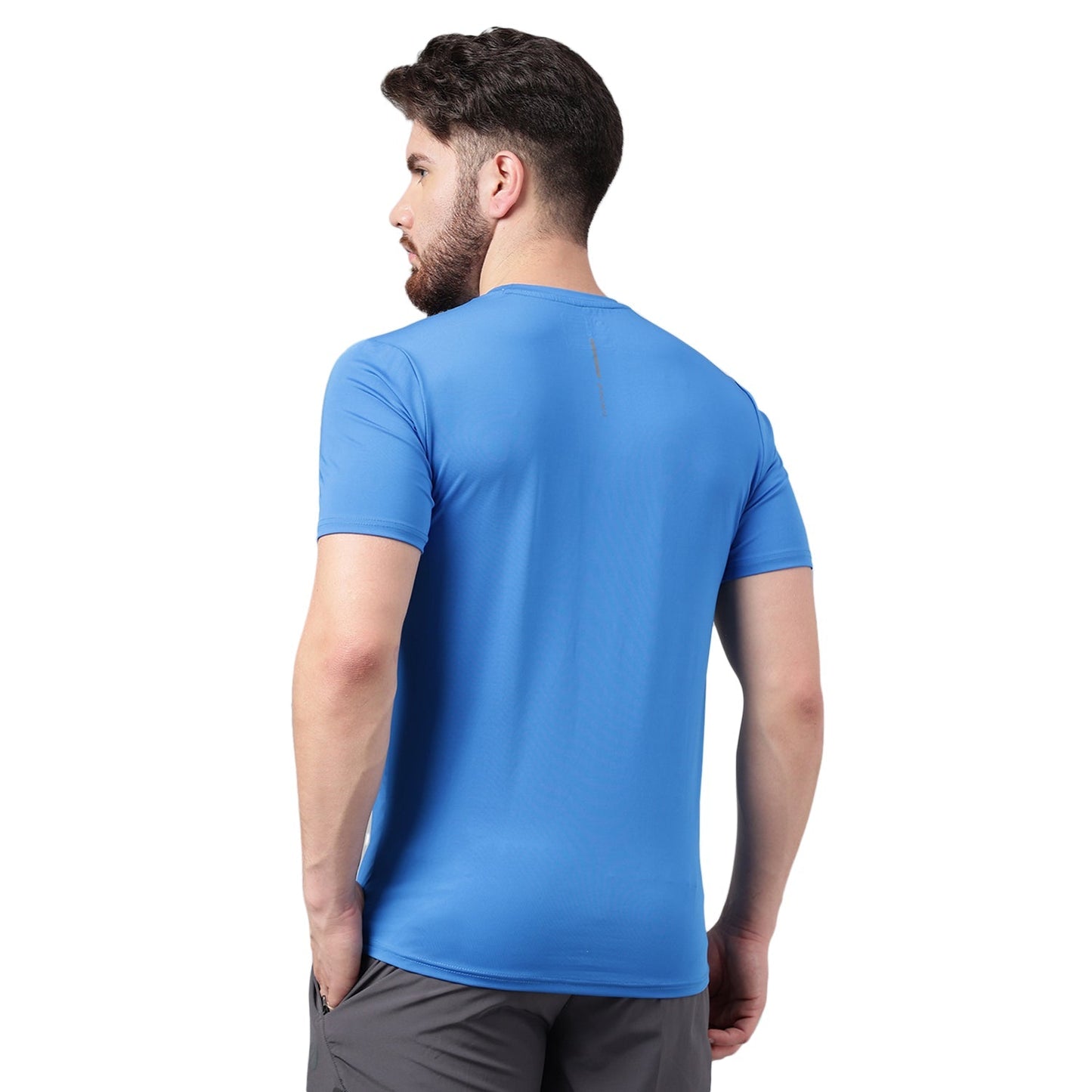 Unpar by SG Round Neck Regular Comfort Fit T-Shirt For Mens & Boys, Blue | Ideal for Trail Running, Fitness & Training, Jogging, Gym Wear & Fashion Wear