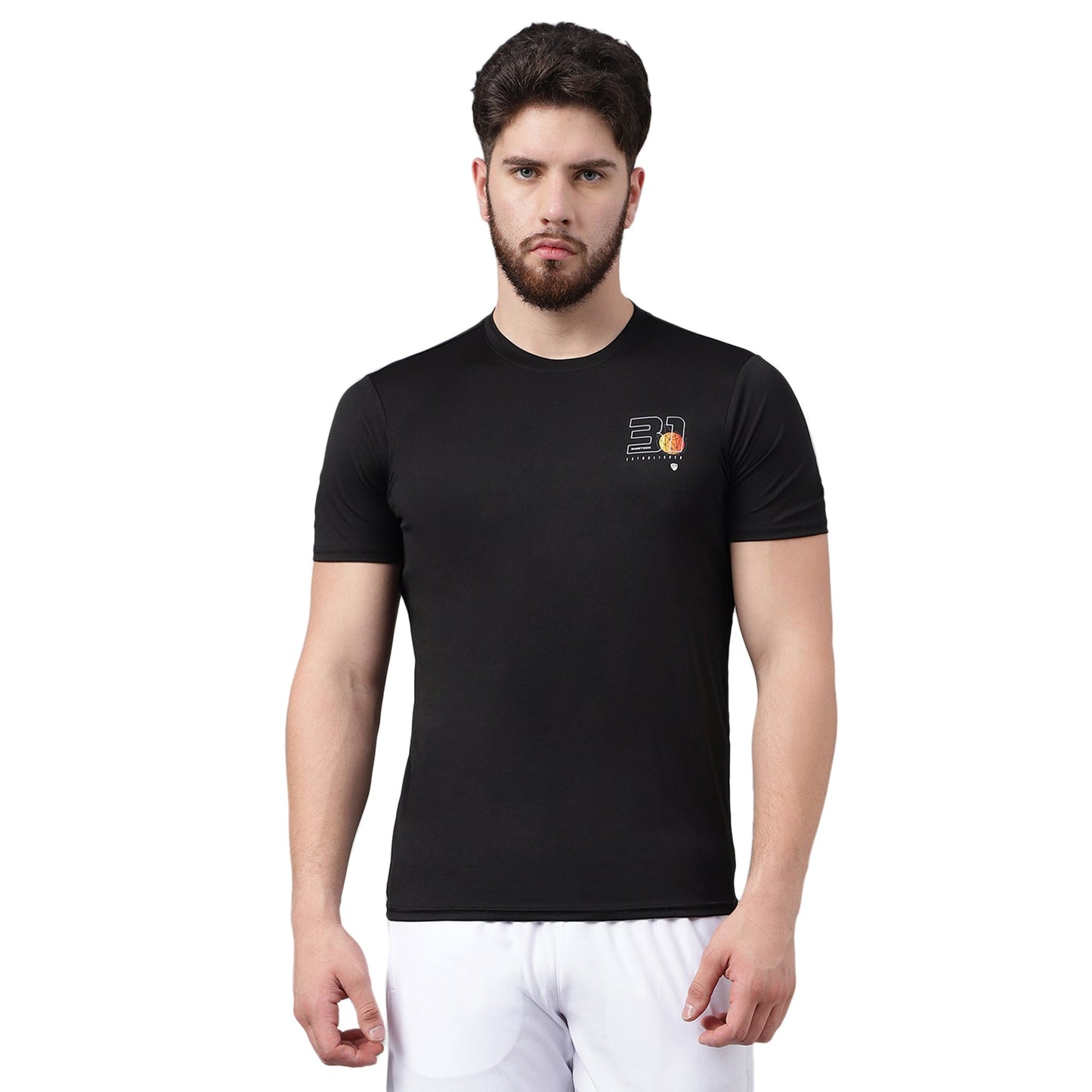 Unpar by SG Round Neck Regular Comfort Fit T-Shirt For Mens & Boys, Black | Ideal for Trail Running, Fitness & Training, Jogging, Gym Wear & Fashion Wear