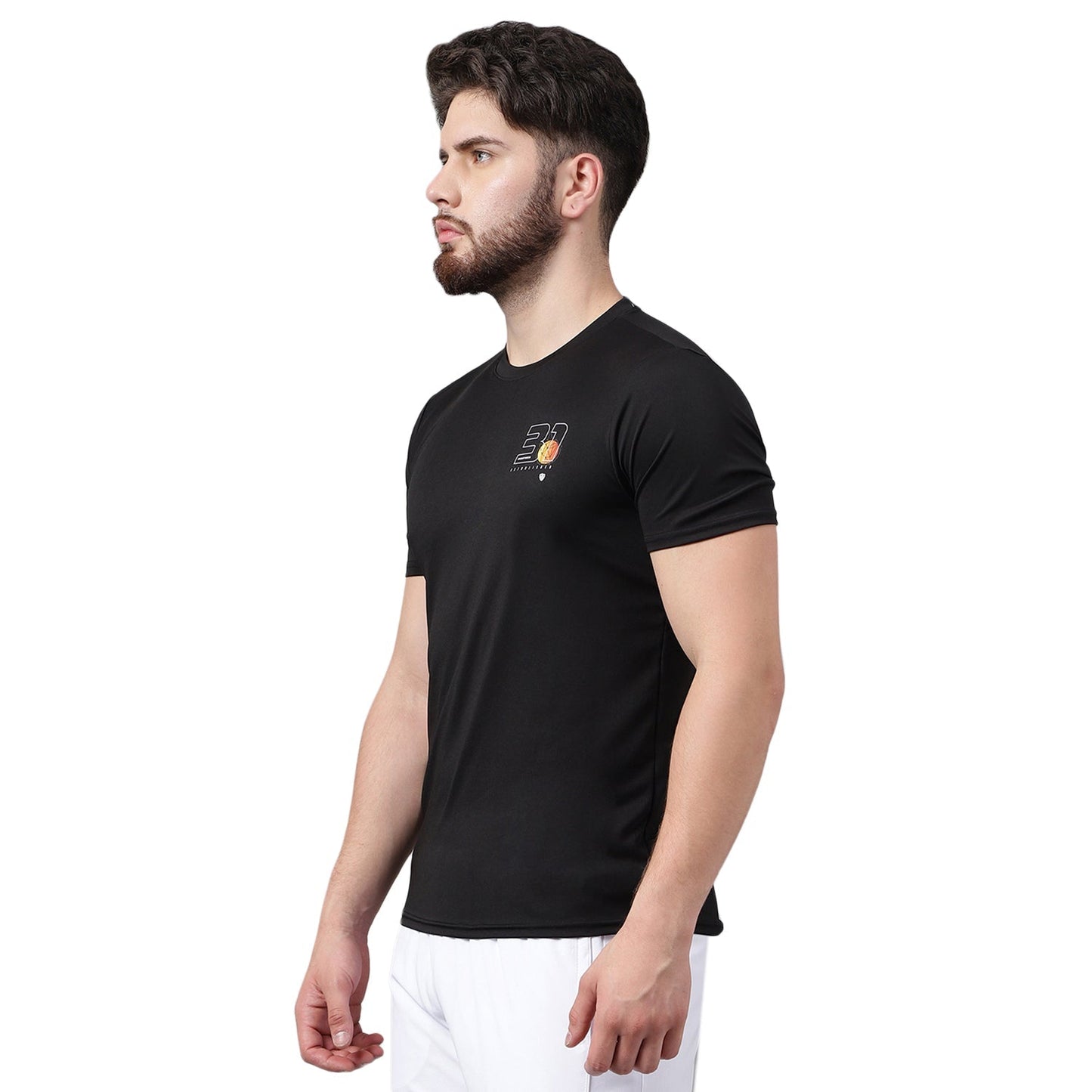 Unpar by SG Round Neck Regular Comfort Fit T-Shirt For Mens & Boys, Black | Ideal for Trail Running, Fitness & Training, Jogging, Gym Wear & Fashion Wear