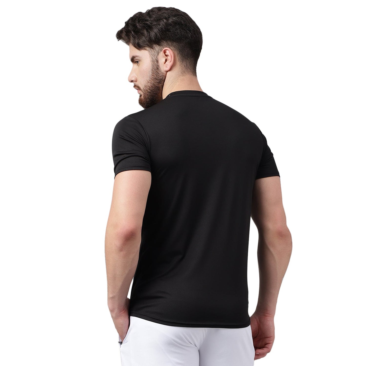 Unpar by SG Round Neck Regular Comfort Fit T-Shirt For Mens & Boys, Black | Ideal for Trail Running, Fitness & Training, Jogging, Gym Wear & Fashion Wear