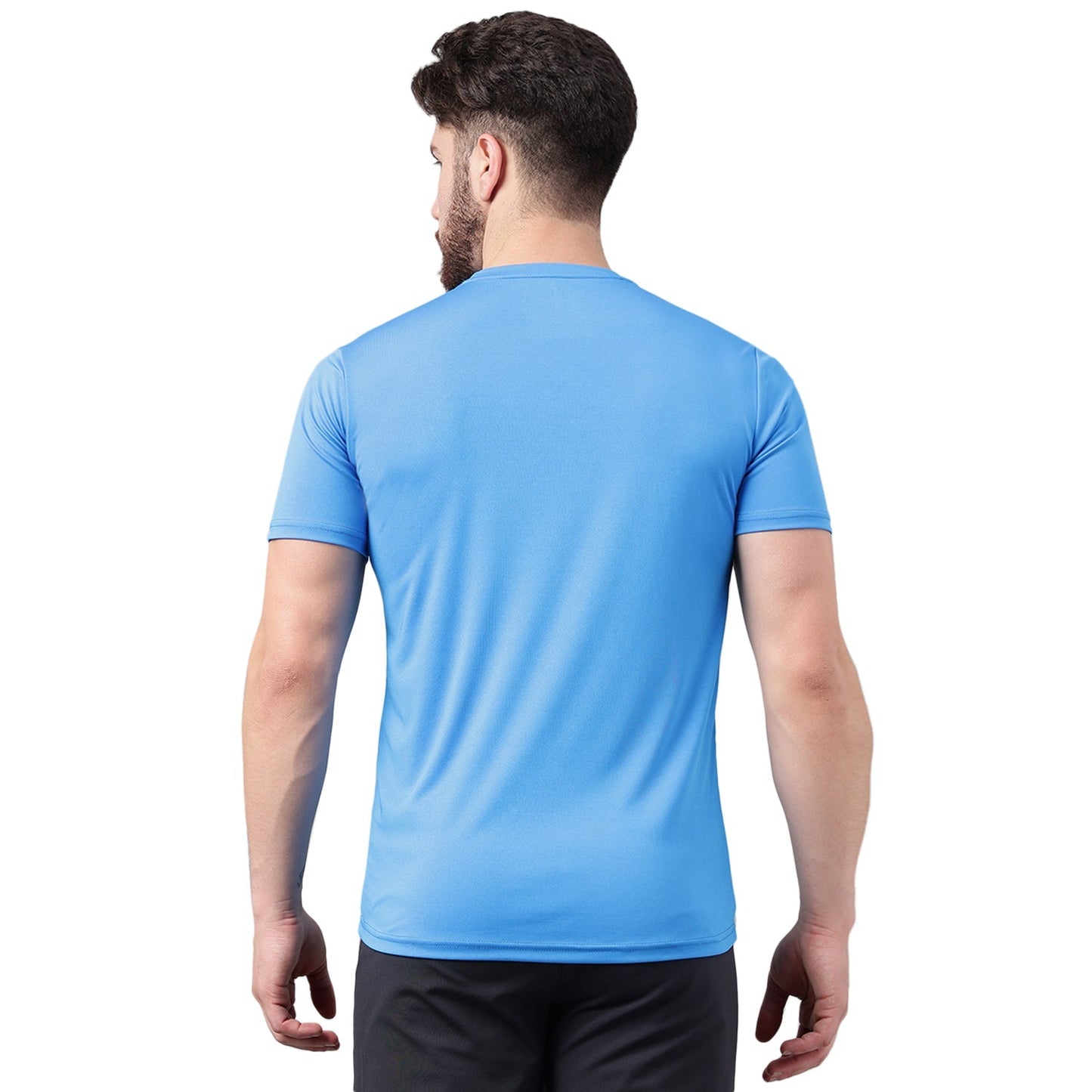 Unpar by SG Round Neck Scuba Regular Comfort Fit T-Shirt For Mens & Boys, Blue | Ideal for Trail Running, Fitness & Training, Jogging, Gym Wear & Fashion Wear