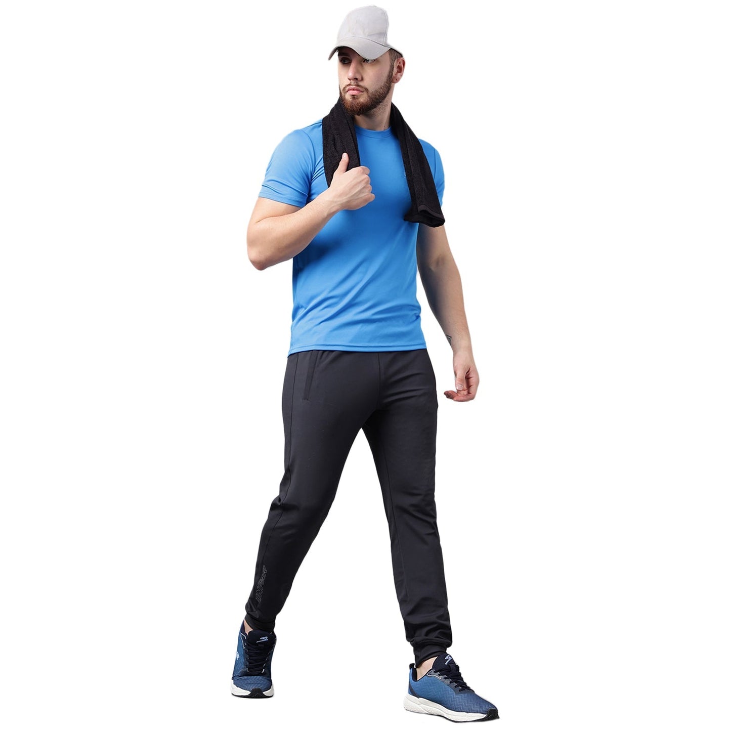 Unpar by SG Round Neck Scuba Regular Comfort Fit T-Shirt For Mens & Boys, Blue | Ideal for Trail Running, Fitness & Training, Jogging, Gym Wear & Fashion Wear