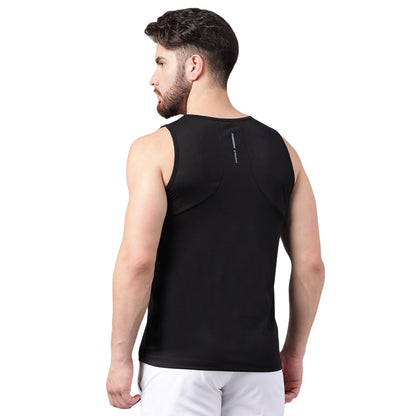 Unpar by SG Regular Comfort Fit Vest For Mens & Boys, Black | Ideal for Trail Running, Fitness & Training, Jogging, Gym Wear & Fashion Wear