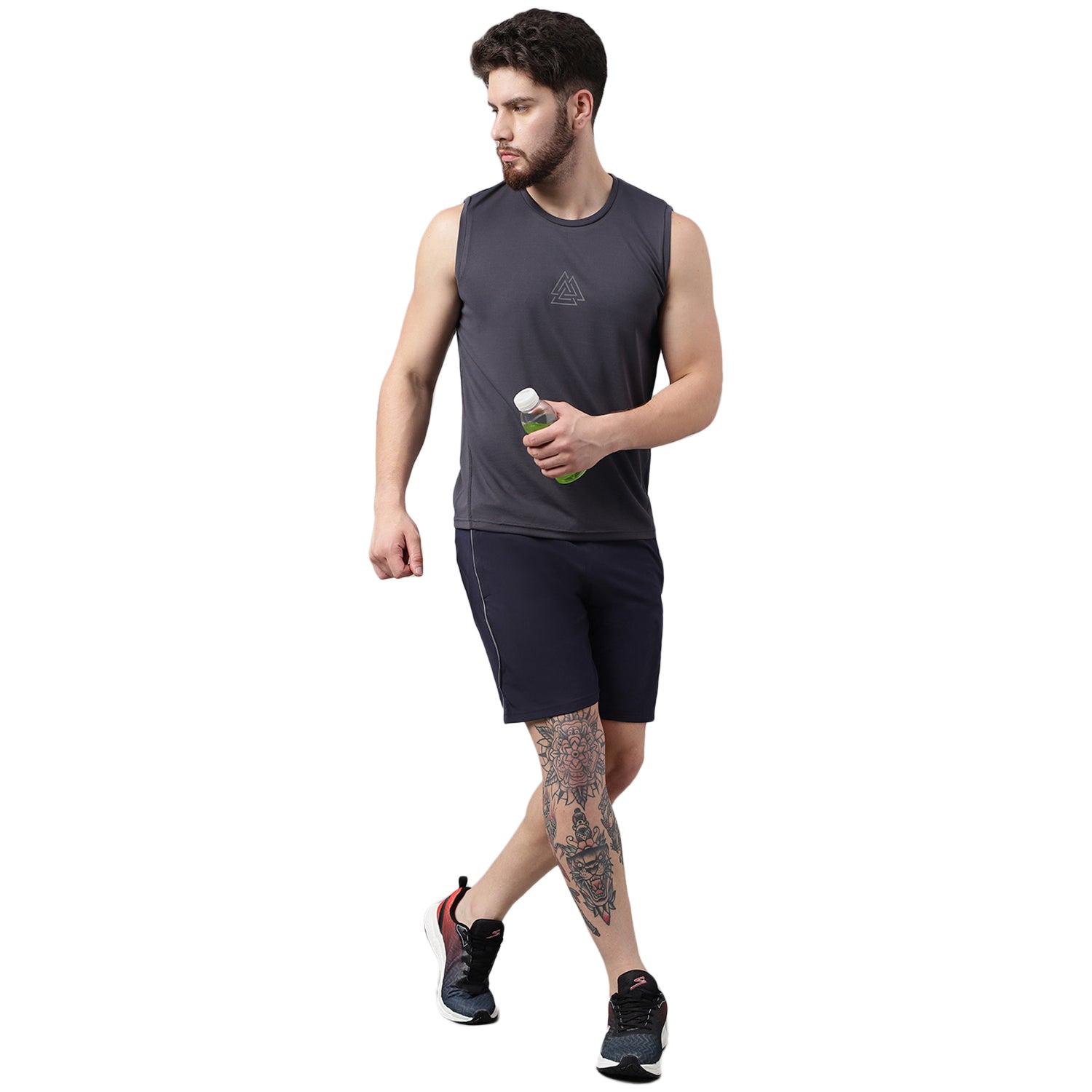 Men's Round Neck Dark Grey sleeveless vest SG Unpar – TeamSG