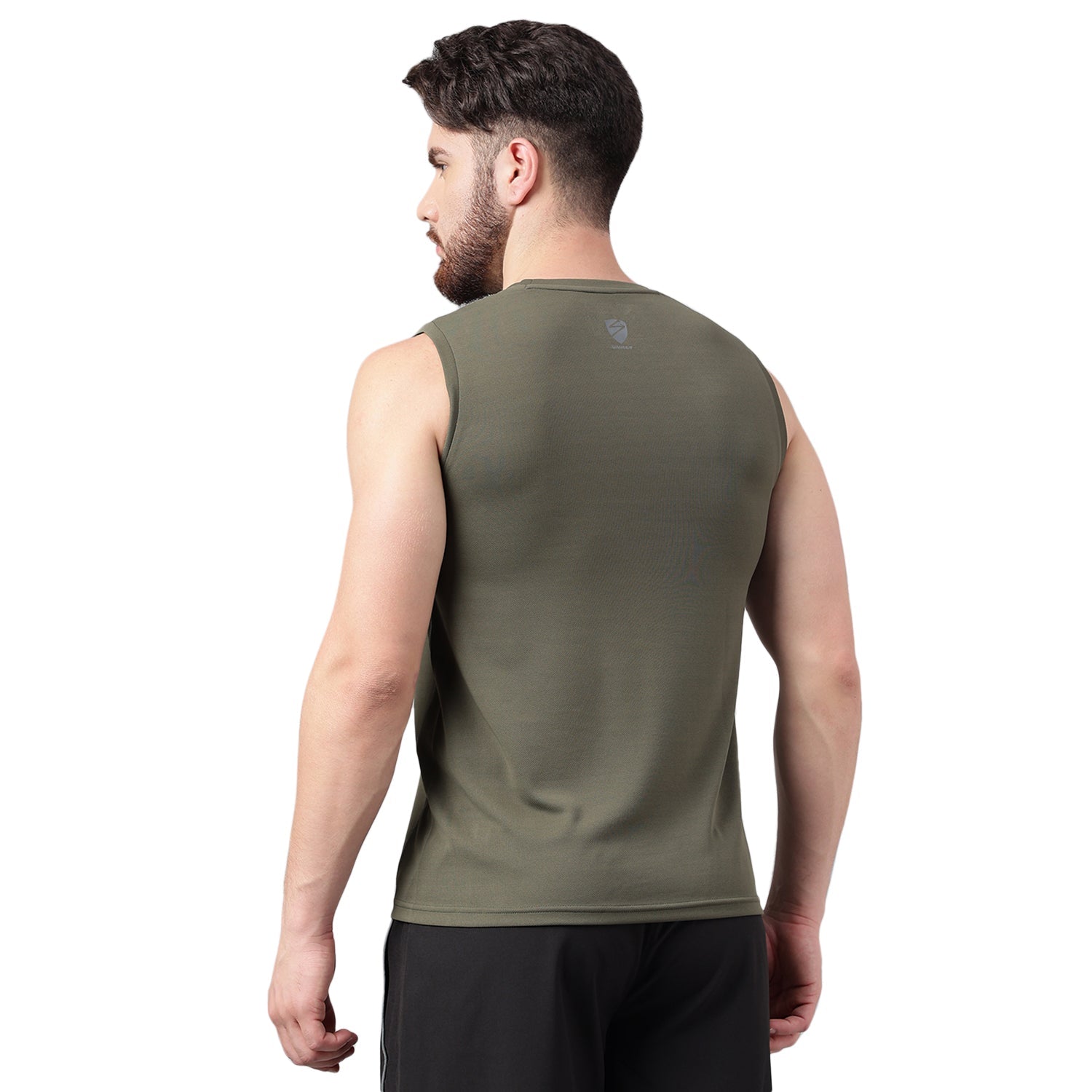 SG UNPAR By SG Men's Round Neck Olive Vest | Ideal for Trail Running, Fitness & Training, Jogging, Regular & Fashion Wear