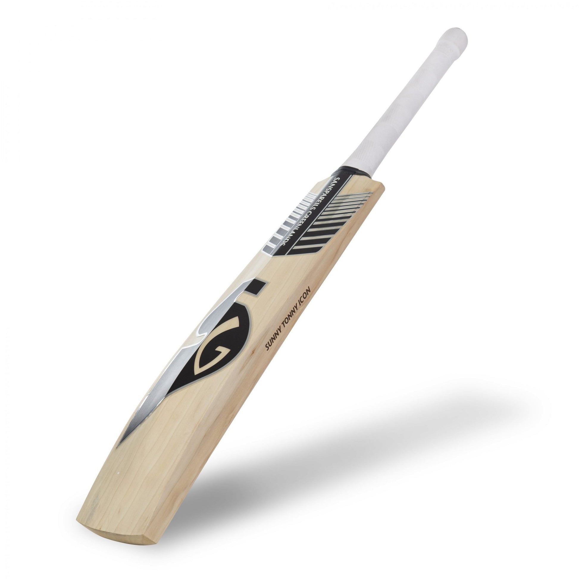 SG Sunny Tonny Icon Black - Grade 3 world’s finest English willow hard presse &amp; traditionally shaped Cricket Bat (Leather Ball)