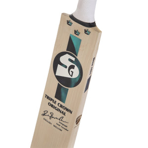 SG Triple Crown Original Grade 1 traditionally shaped for superb stroke English Willow Cricket Bat (Leather Ball)
