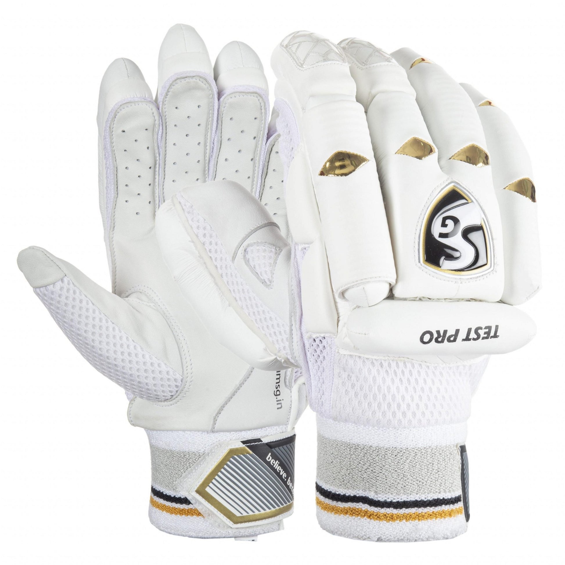 SG Test Pro™ Batting Gloves with Premium Quality Sheep Leather Palm