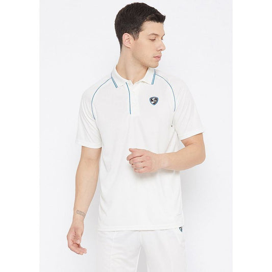 SG Legend Half Sleeve Cricket Shirt Whites