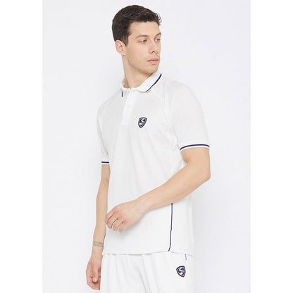 SG Test Half Sleeve Cricket Shirt Whites