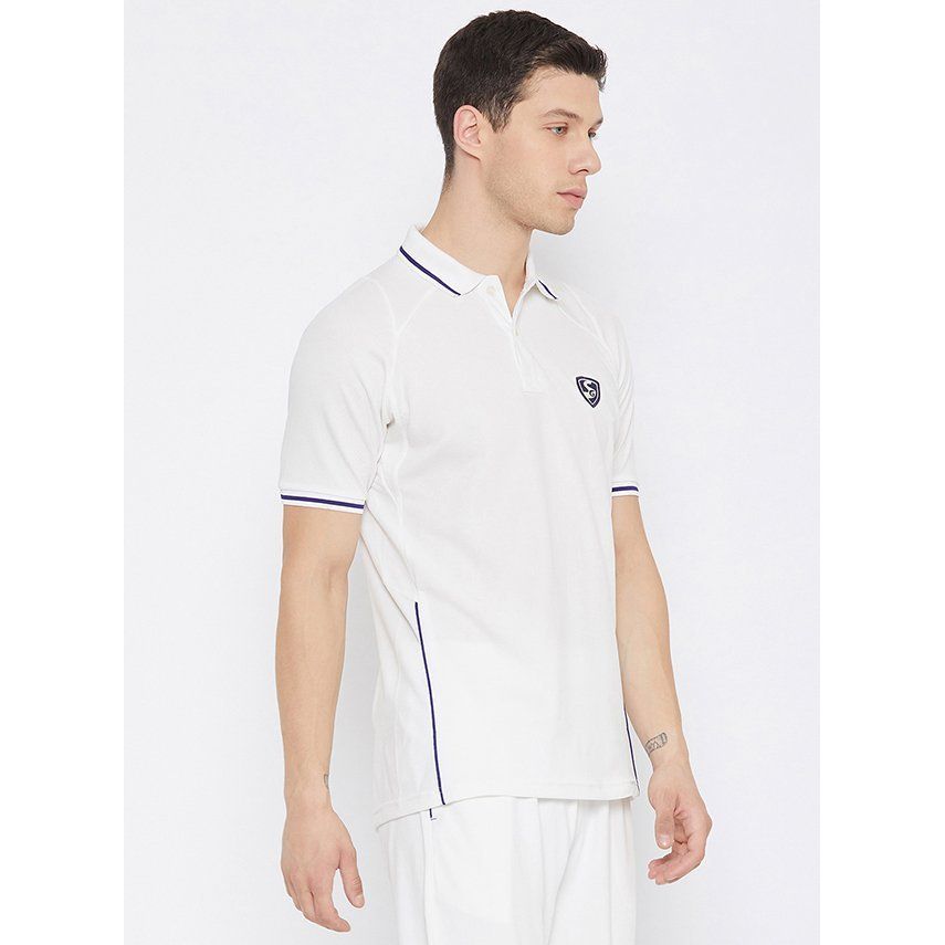 SG Test Half Sleeve Cricket Shirt Whites